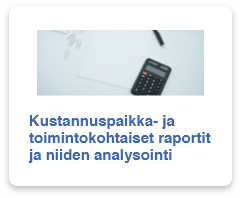 Kustannuspaikka- ja toimintokohtaiset raportit | Taloushallinnan analysointi ja optimointi - Nordic C-Management